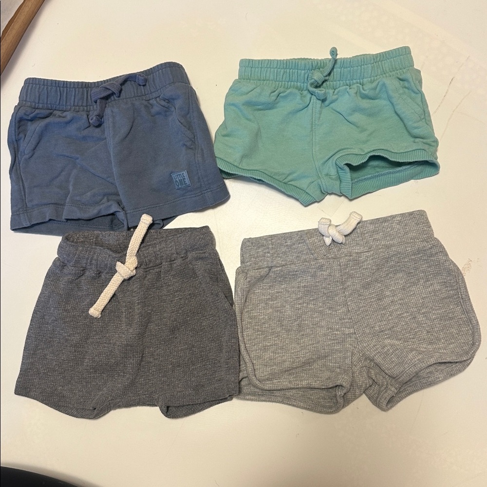 Carter's Kids Shorts Bundle - Blue, Green, Gray